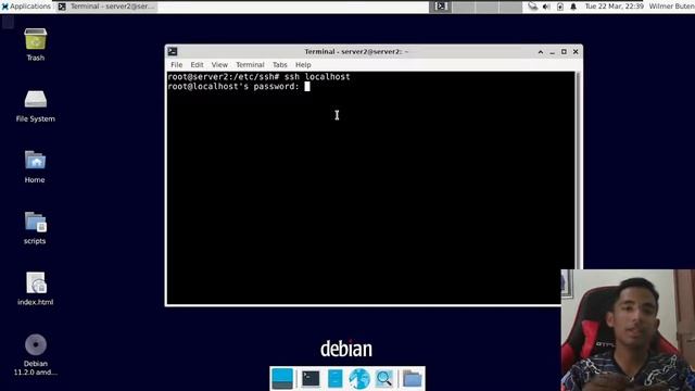 6.1 (A) || Experiment 17-5 - Seguridad || Debian 11 смотреть онлайн