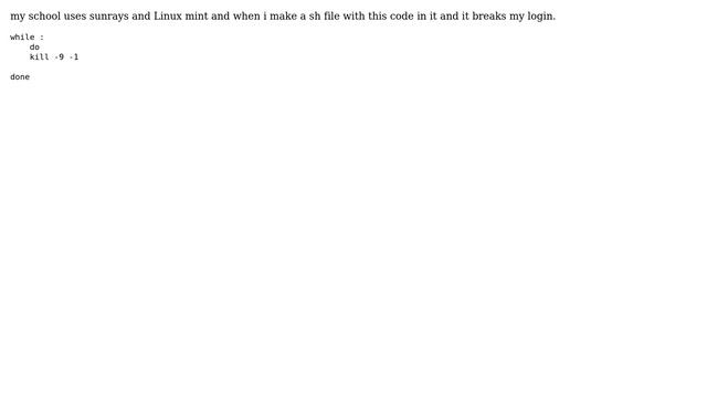 Unix & Linux: Why does this break my school computers? смотреть онлайн