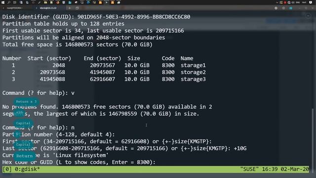 LFCS | Создание расширенных MBR и логических разделов | openSUSE Leap 15.1 смотреть онлайн