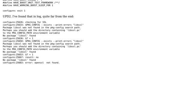 OpenSSL not found during ./configure (2 Solutions!!) смотреть онлайн