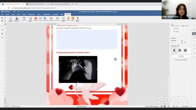 Valentine’s Day: How to create a romantic survey in ONLYOFFICE Docs [Webinar] смотреть онлайн