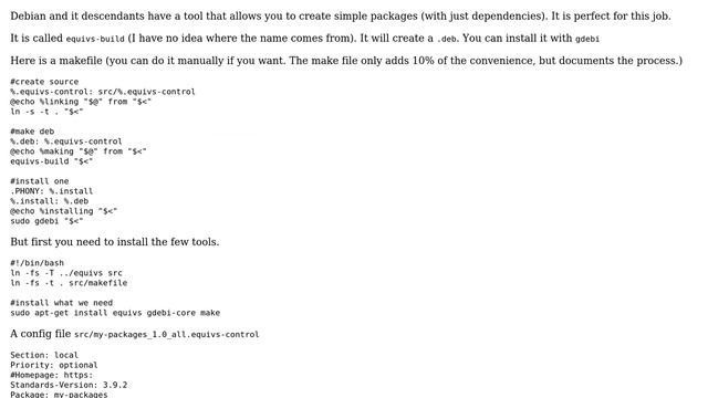 How to keep track of installed software/sys configuration in linux that I can restore after a... смотреть онлайн