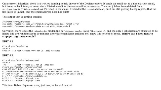 Unix & Linux: Cron job still running when deleted смотреть онлайн