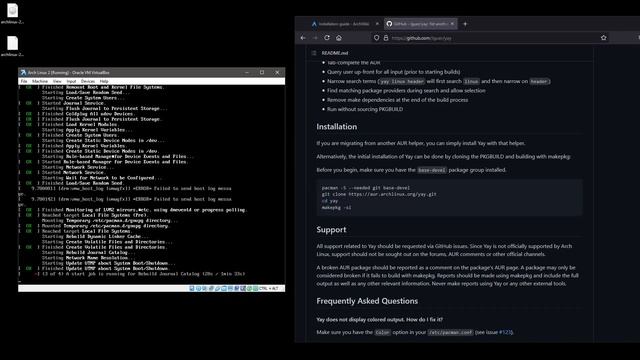 VirtualBox Arch Linux 2021.06.01 With Gnome and Cinnamon Install Guide смотреть онлайн