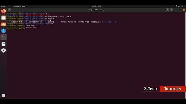 Tutorial: Setting up a webapp on Ubuntu20.04 with ApacheTomcat and VisualStudioCode смотреть онлайн