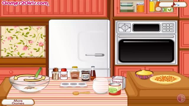 Cooking Frenzy - Walnut Banana Bread Pudding Girl Game смотреть онлайн