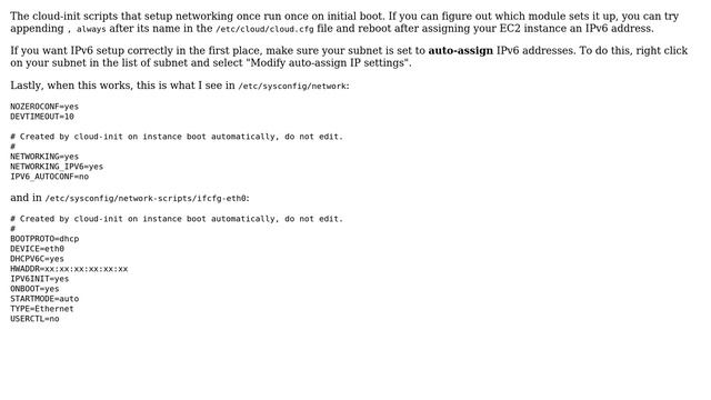 DevOps & SysAdmins: How do I enable IPv6 in RHEL 7.4 on Amazon EC2? (5 Solutions!!) смотреть онлайн