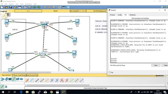 Configure VLANS and Trunking using Packet Tracer - Cisco CCNA смотреть онлайн