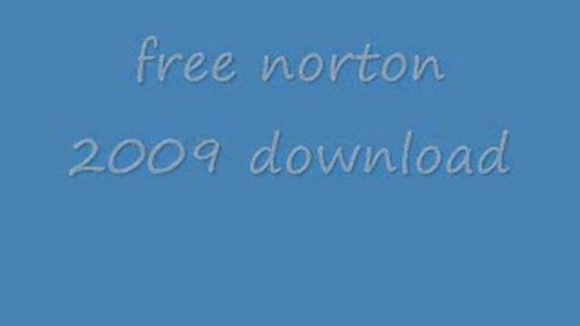 free norton 2009 download смотреть онлайн
