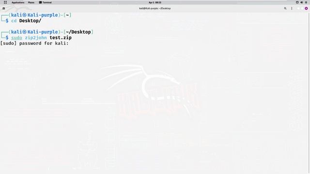 zip file password cracking || john the ripper || kali linux смотреть онлайн