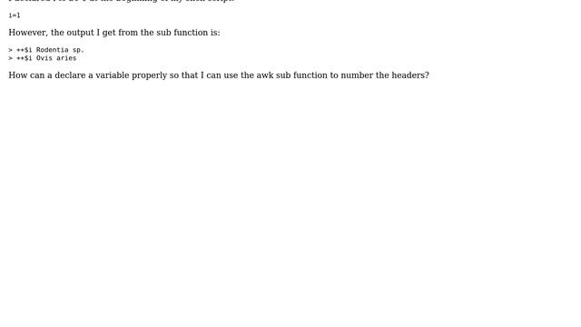 Unix & Linux: Using awk sub function to sequentially number fasta headers (2 Solutions!!) смотреть онлайн