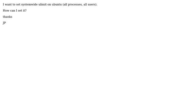 DevOps & SysAdmins: How to set systemwide ulimit on ubuntu? смотреть онлайн