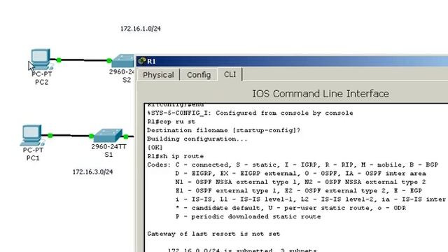 Static Routing using Packet Tracer 5.0.FLV смотреть онлайн