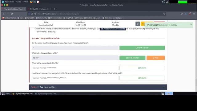 TryHackme | Linux Fundamental - Linux Fundamental Part 1 Complete Walkthrough смотреть онлайн