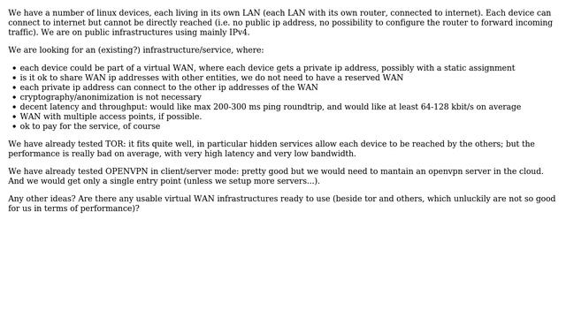 Unix & Linux: virtual WAN for devices in different LANs смотреть онлайн