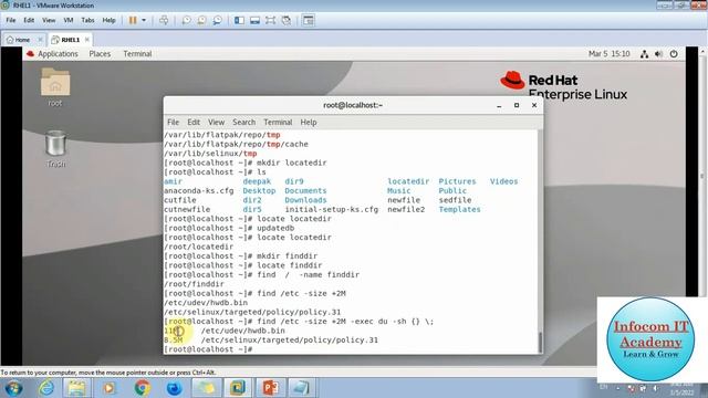 Lecture 13 locate command | and | find in linux(Linux video)(REDHAT videos) смотреть онлайн