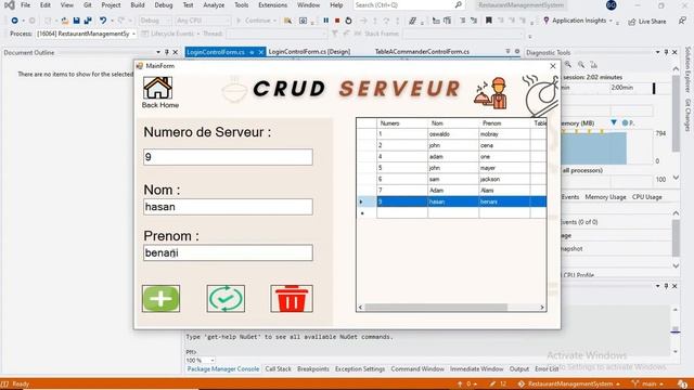 Restaurant Management System - .NET Windows Forms смотреть онлайн