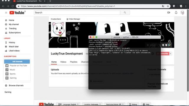 Testing QuickTime - Coba Python di Terminal Mac (Command Line) смотреть онлайн