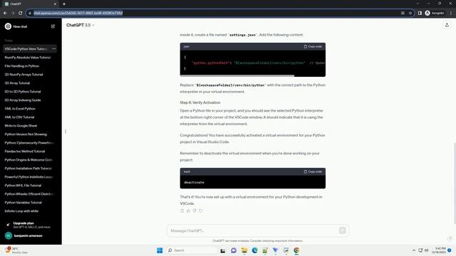 activate virtual environment python in vscode смотреть онлайн