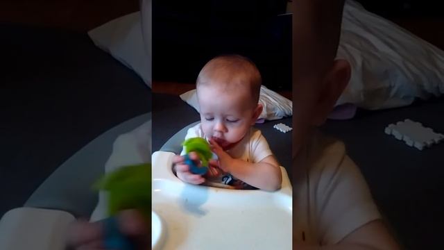 Decided he does like apples! смотреть онлайн