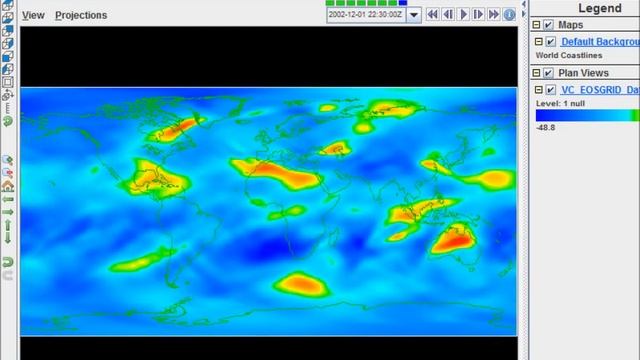 How to visualize HDF-EOS data using IDV via OPeNDAP in Globe View смотреть онлайн