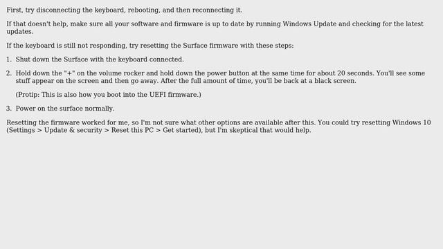 Unix & Linux: Surface Pro 4 keyboard not responding and LEDs don't work (3 Solutions!!) смотреть онлайн