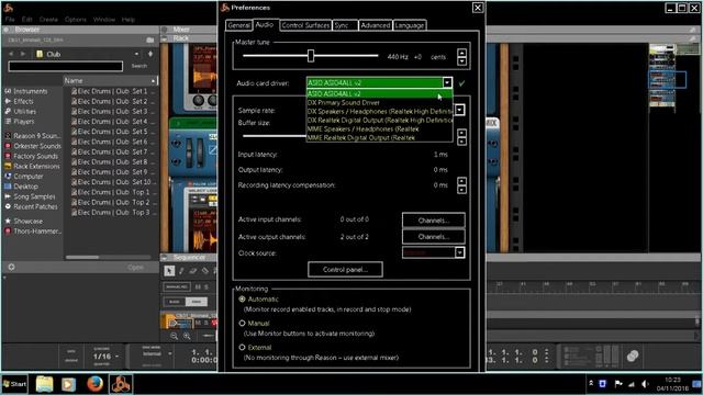Asio4all and Reason 9. Free Windows Asio Audio Driver. смотреть онлайн