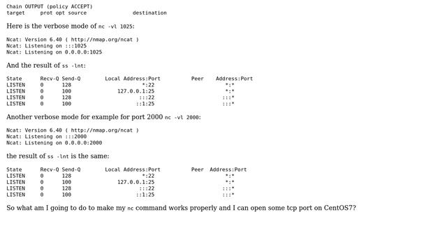nc command and iptables on CentOS7 смотреть онлайн