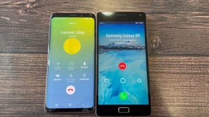 Incoming call Lenovo Vibe P1A42 Android 6.0 & Galaxy Samsung S9 Android 10
