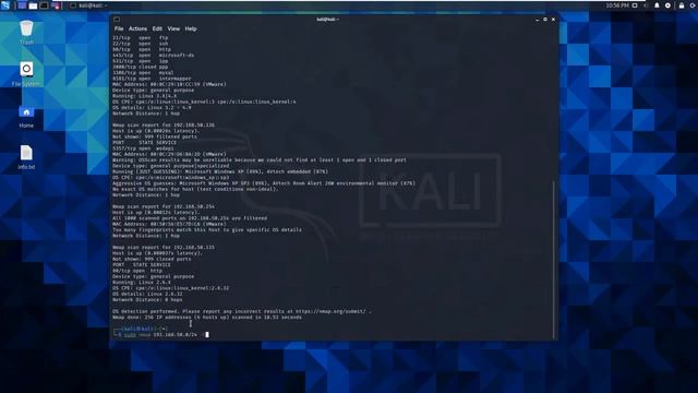 kali Linux scanning tool смотреть онлайн