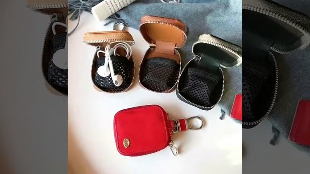 Leather Charging Headphones Cases For Airpods Protective Cover смотреть онлайн