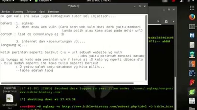 TUTORIAL SQLmap di kali linux (website hacked) смотреть онлайн