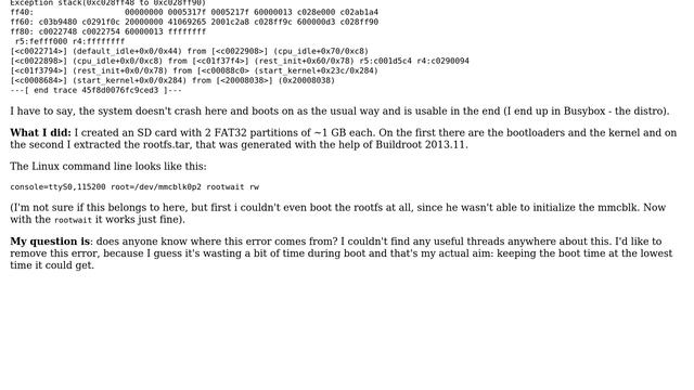 Unix & Linux: WARNING: at kernel/irq/handle.c - after changing rootfs, but why? смотреть онлайн