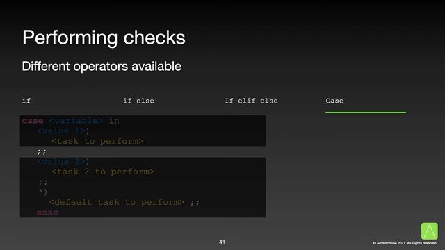 Shell Scripting Part 3: Conditional checks смотреть онлайн