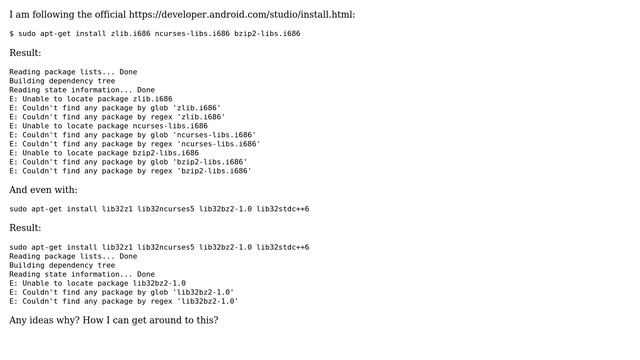 Ubuntu: Linux 16.04 - can't install Install Android Studio? смотреть онлайн