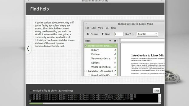 Linux Mint 17 .3 Instalation смотреть онлайн