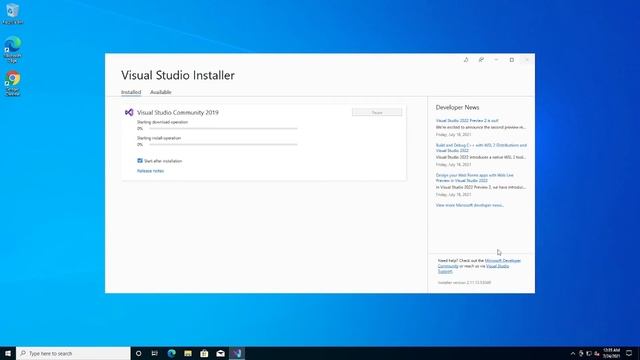 Intro to C# - Lesson 1: Installing Visual Studio смотреть онлайн