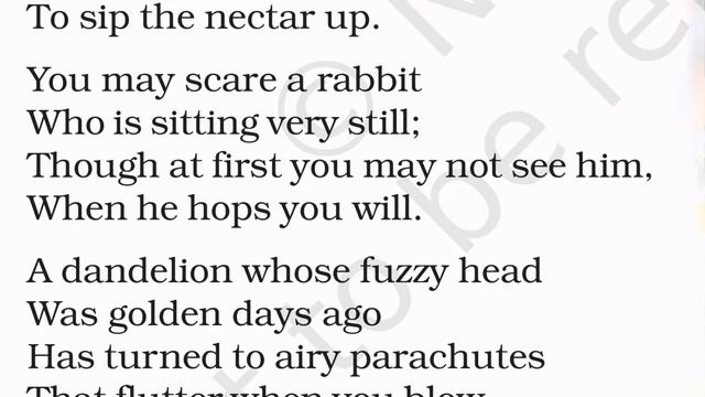 Class 7 English Chapter 8 Poem Meadow Surprises | Meadow Surprises Class 7 English Chapter 8 Poem | смотреть онлайн