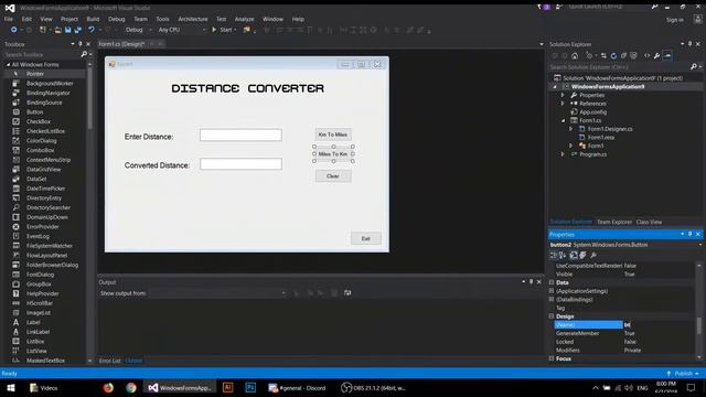 C# distance converter tutorial ( window form application) смотреть онлайн