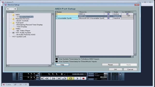 14 Cubase 5 video tutorial ( MIDI SetUp ) смотреть онлайн