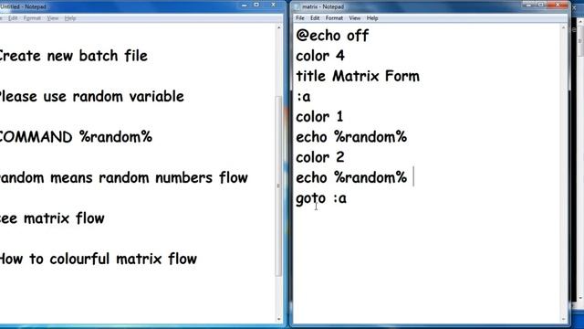 How to display matrix form in MS DOS смотреть онлайн