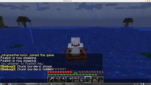 minecraft. linuxmint 18. obs. on brother´s server смотреть онлайн