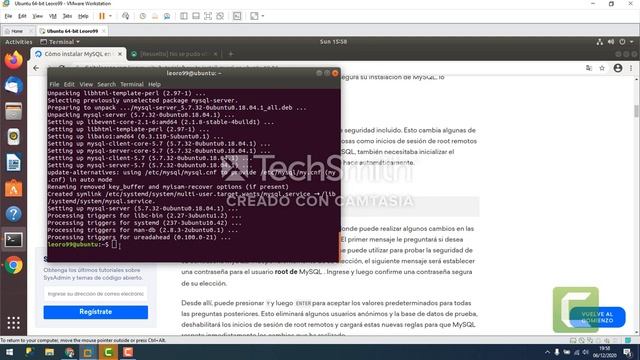 INSTALACION DE MYSQL SERVER EN UBUNTU 18.04 смотреть онлайн