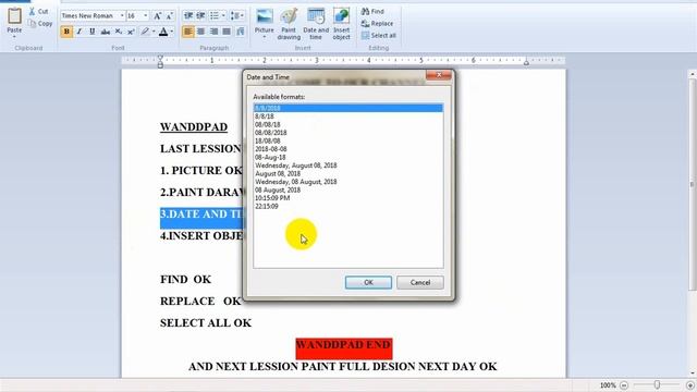 computer courses wordpad lession no:3/micro/wordpad tutorial windows 7 смотреть онлайн