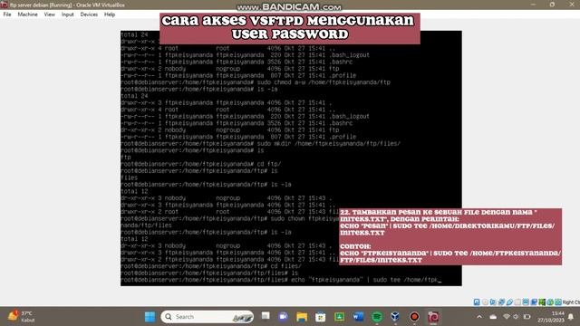INSTALASI FTP SERVER MENGGUNAKAN VSFTPD PADA DEBIAN SERVER смотреть онлайн