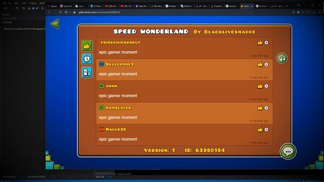 COMMENT SPAM BOT!! GEOMETRY DASH ANDROID, IOS, LINUX AND WINDOWS!! смотреть онлайн