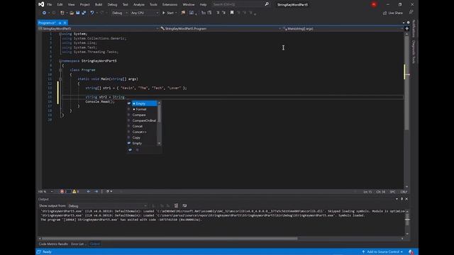 C# / C Sharp Tutorial In One Min Using Join KeyWord (Console APP) смотреть онлайн