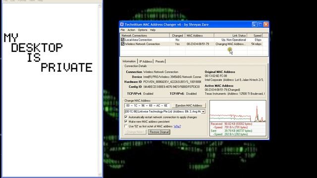 (HACKING TIP)"Hide your mac adress !" смотреть онлайн