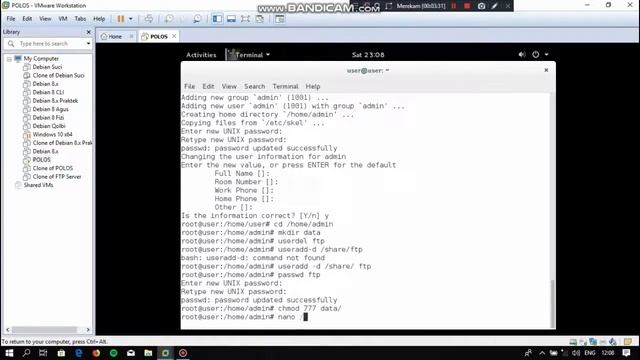 Konfigurasi FTP Server di Debian pada VMware смотреть онлайн