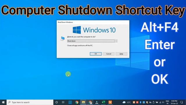 What is the shortcut key of shutdown | Computer ko shutdown karne ki shortcut key | #shutdown смотреть онлайн